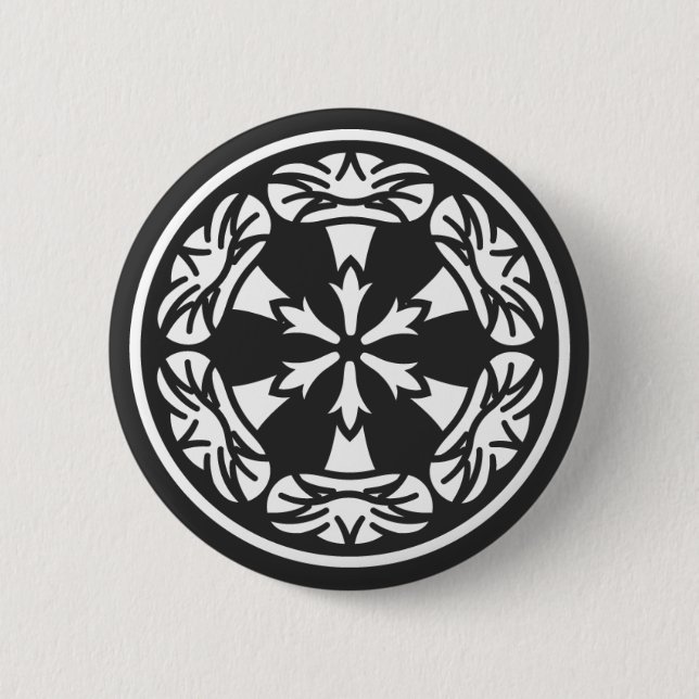 [Familienwappen] Blume Button (Vorderseite)