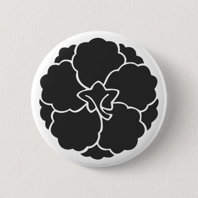 [Familienwappen] Blume Button (Vorderseite)