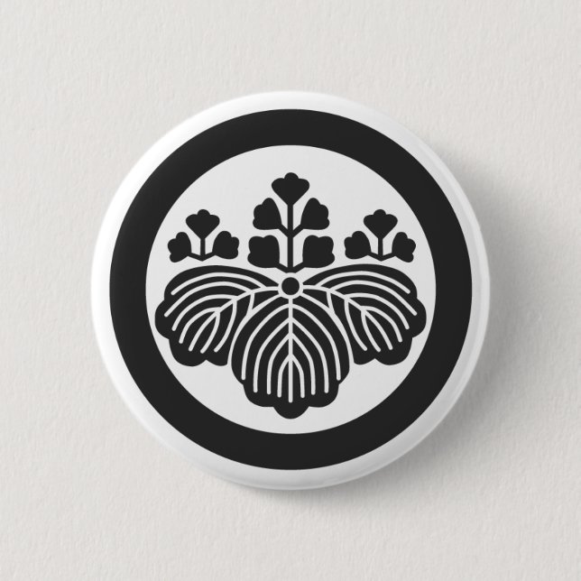 [Familienwappen] Blume Button (Vorderseite)