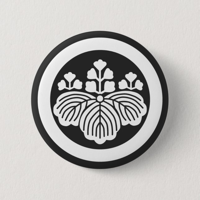 [Familienwappen] Blume Button (Vorderseite)