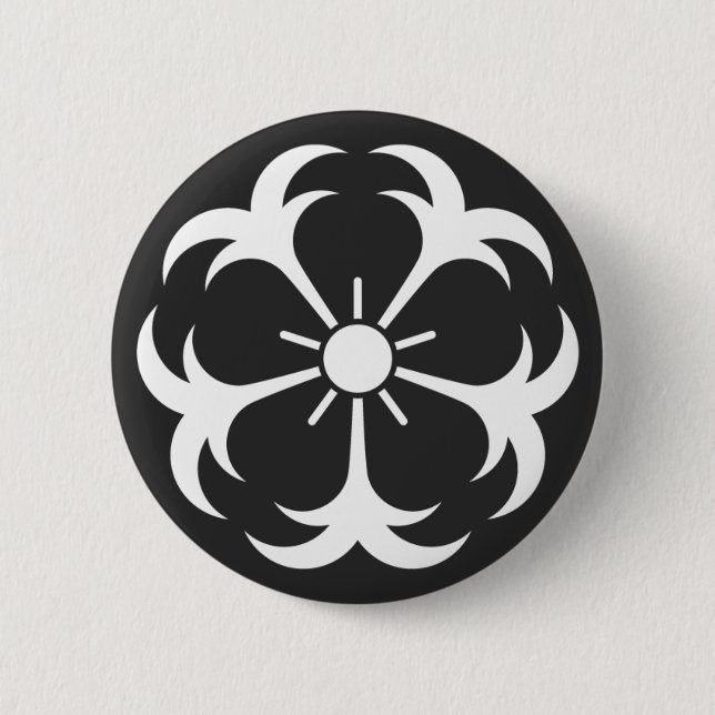 [Familienwappen] Blume Button (Vorderseite)