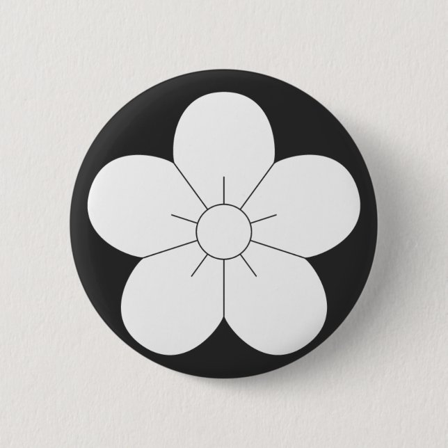 [Familienwappen] Blume Button (Vorderseite)