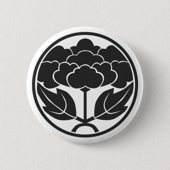 [Familienwappen] Blume Button (Vorderseite)