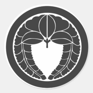 [Familienwappen] Blume Runder Aufkleber