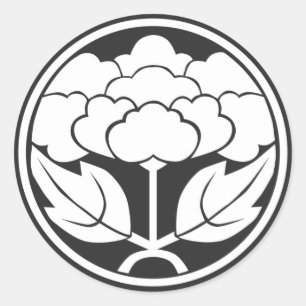 [Familienwappen] Blume Runder Aufkleber