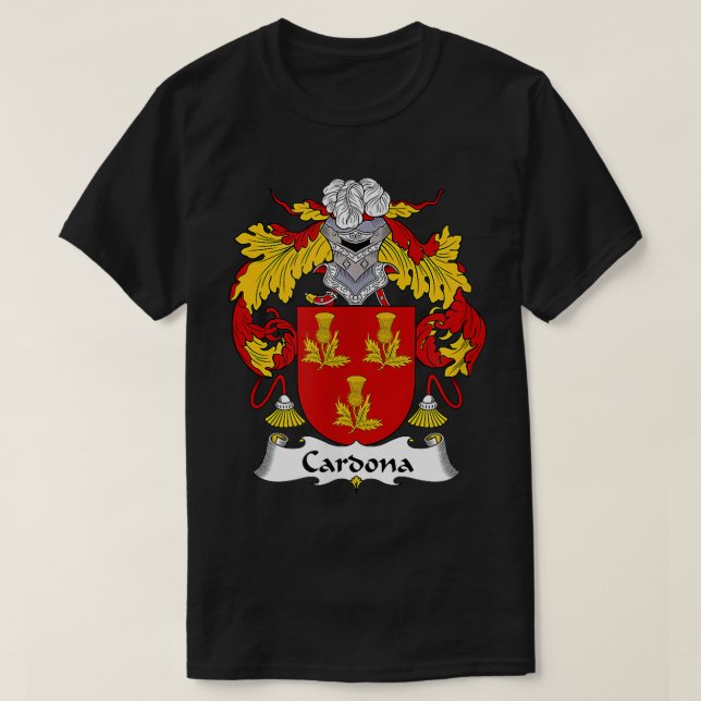 Familienwappen Cardona T-Shirt (Design vorne)