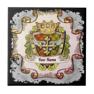 Familienwappen Cross Nachname Fliese