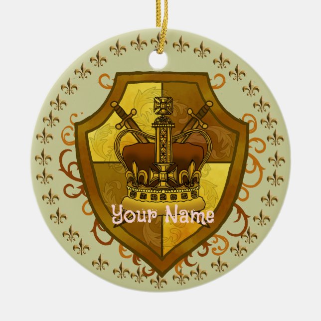 Familienwappen Crown Surname Ornament (Vorne)