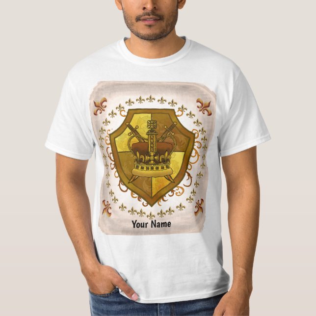 Familienwappen Crown Surname T - Shirt (Vorderseite)