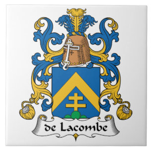 Familienwappen de LaCombe Fliese