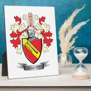 Familienwappen Elliott Familienwappen Fotoplatte