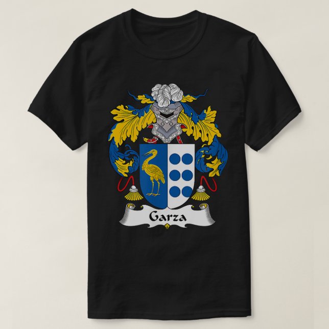Familienwappen Garza Coat of Arms T-Shirt (Design vorne)