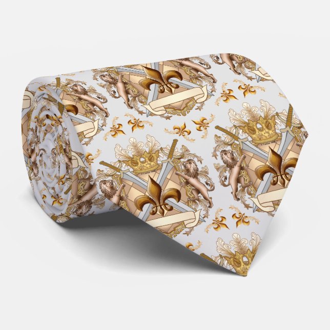 Familienwappen Krawatte (Gerollt)