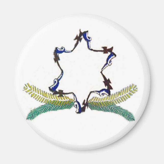 Familienwappen Magnet Round (Vorne)