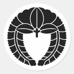[Familienwappen] Orthodoxe Wisteria Runder Aufkleber