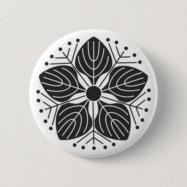 [Familienwappen] Pflanze Button (Vorderseite)