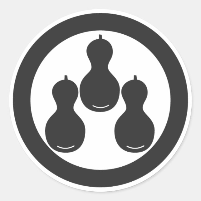 [Familienwappen] Pflanze Runder Aufkleber (Vorderseite)