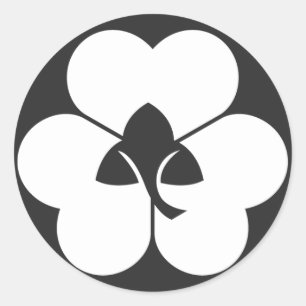 [Familienwappen] Pflanze Runder Aufkleber