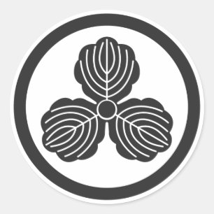 [Familienwappen] Pflanze Runder Aufkleber