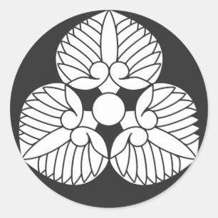 [Familienwappen] Pflanze Runder Aufkleber
