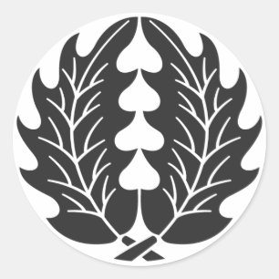 [Familienwappen] Pflanzen Runder Aufkleber