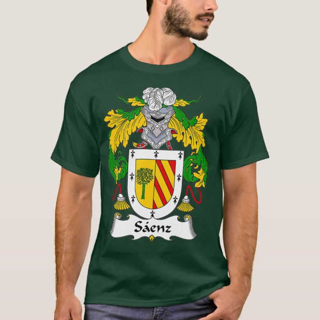 Familienwappen Saenz T-Shirt (Vorderseite)