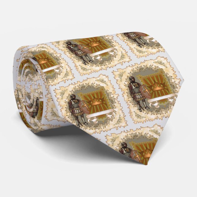 Familienwappen-Schild-Nachname Krawatte (Gerollt)