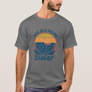 Familienwatermelone - Vintag in einem Melon T-Shirt