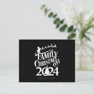 Familienweihnachten 2024 Erinnerungen Gemeinsam Pa Feiertagspostkarte