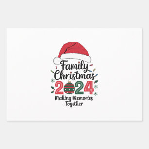 Familienweihnachten 2024 Gemeinsam Erinnerungen sc Geschenkpapier Set