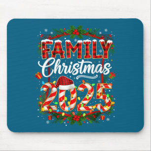 Familienweihnachten 2025 Xmas Lichter Santa Pyjama Mousepad
