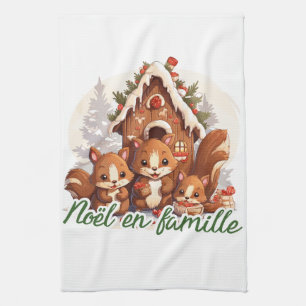 Familienweihnachten Geschirrtuch