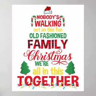 Familienweihnachten zusammen poster
