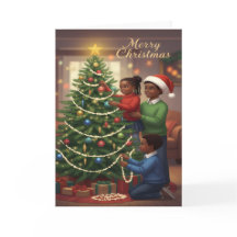 Familienweihnachtsbaum schmücken – Frohe Weihnacht