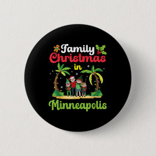 Familienweihnachtsfeier in Minneapolis Tropic Button