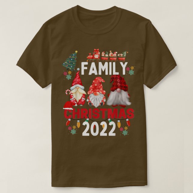 Familienweihnachtsfest 2022 Matching s Squad Gnome T-Shirt (Design vorne)