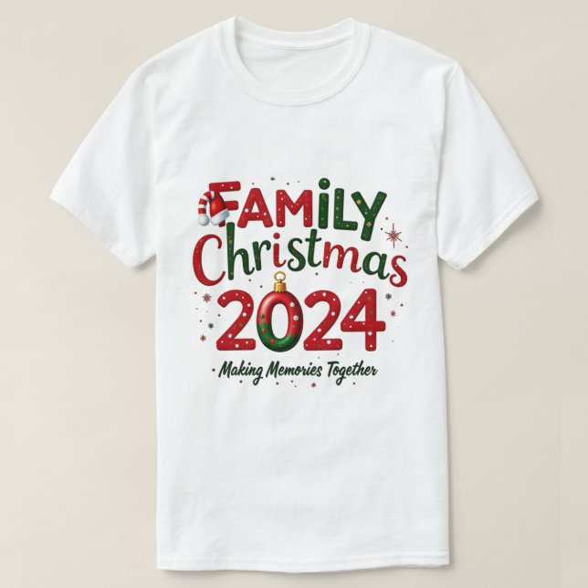 Familienweihnachtsfest 2024 Shirt der Männer Erinn (Design vorne)