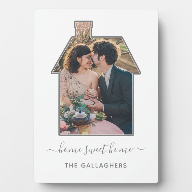 Familienwohnhaus Foto Gestaltungsgeschenk Fotoplatte (Vorderseite)