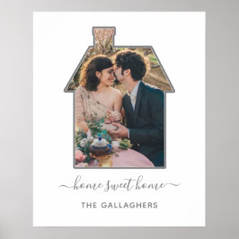 Familienwohnhaus Foto Gestaltungsgeschenk Poster