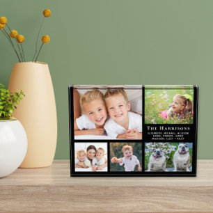 Familienzollage Black Fotoblock