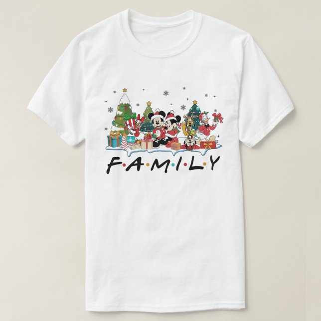 Familienzweig und Freundschafts-Weihnachten T-Shirt (Design vorne)