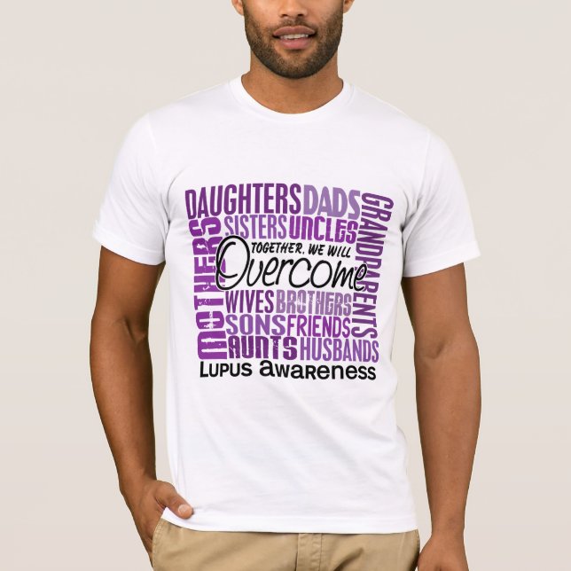 Familiequadratischer Lupus T-Shirt (Vorderseite)