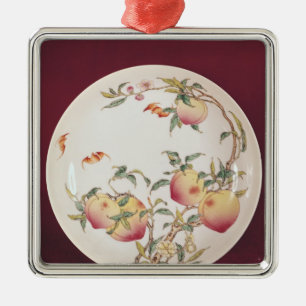 Famille Rosenplatte verziert Silbernes Ornament