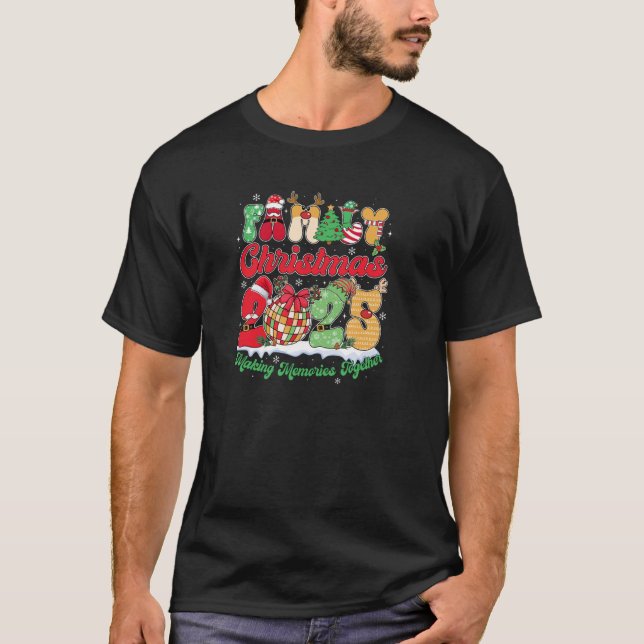 Family 2025 Christmas Team Santa Elf Squad Matchin T-Shirt (Vorderseite)