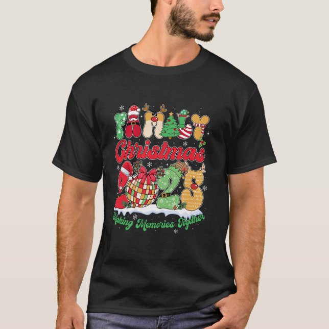 Family 2025 Christmas Team Santa Elf Squad Matchin T-Shirt (Vorderseite)