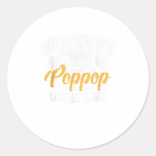 FAMILY 365 Vatertag Was für ein Phantastisches Pop Runder Aufkleber