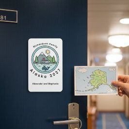 Family Alaska Cruise door marker Magnet