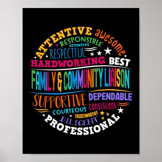 Family And Community Liaison Back To School Squad  Poster (Vorne)