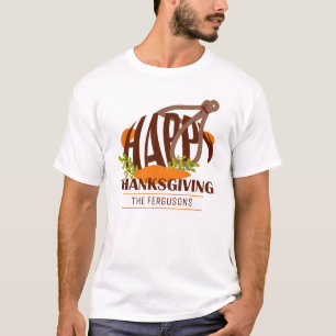 Family Artistic Erntedank Türkei Brown & Orange T-Shirt