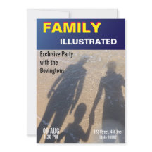 Family Beach Party Fake News Imitate Zeitschrift C